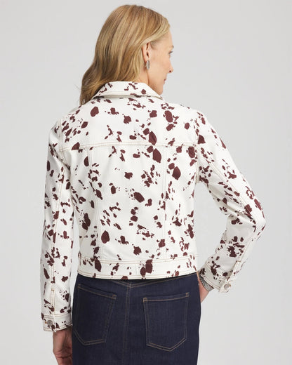 Chico's Customer Favorite - Pampas Pony Denim Jacket Ecru