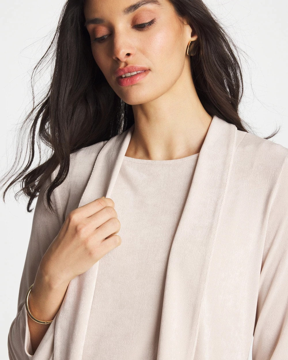 Chico's Deals - Travelers™ Classic Long Jacket Smokey Taupe