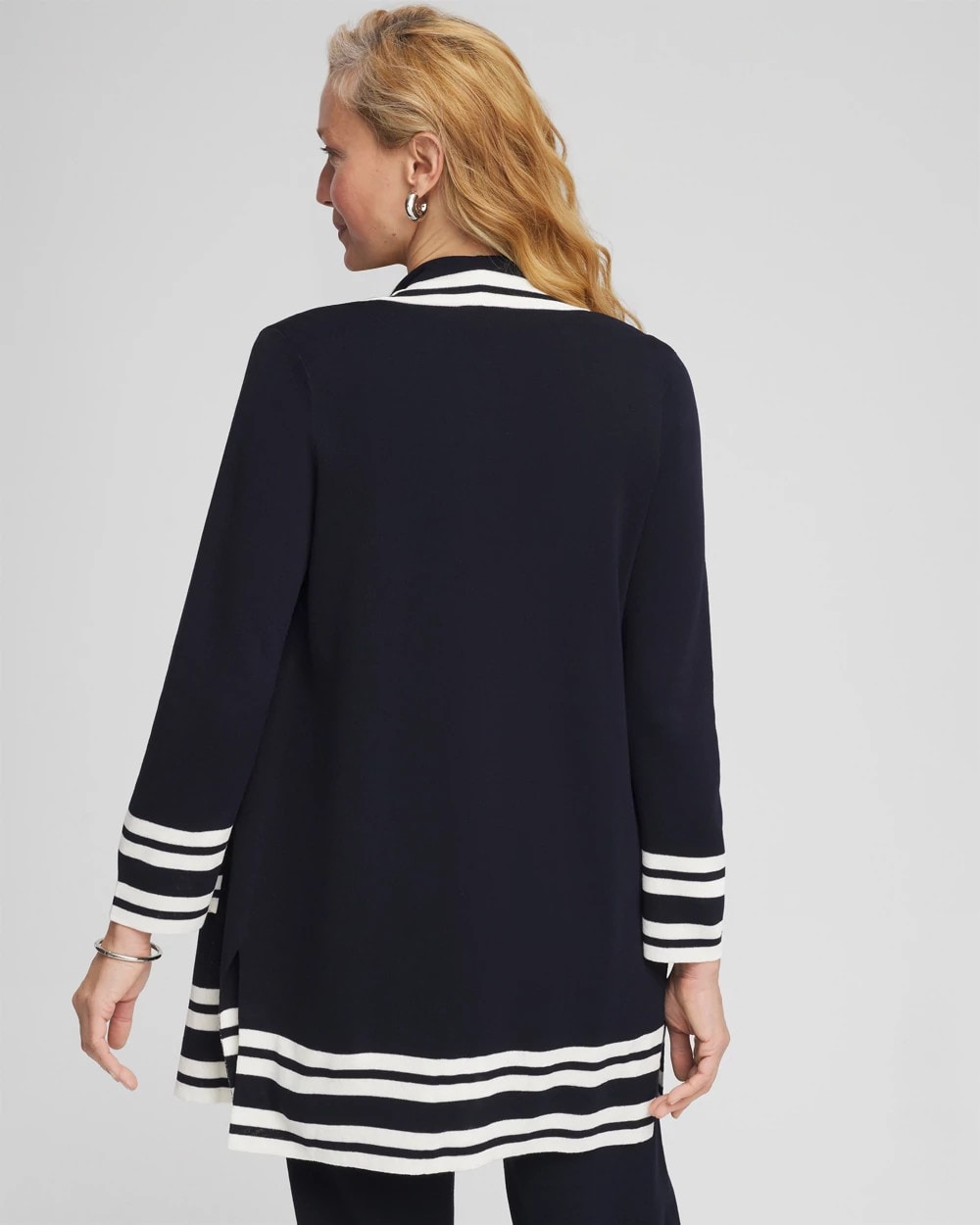 Chico's Great Value - Travelers™ Contrast Border Cardigan Travelers India Ink
