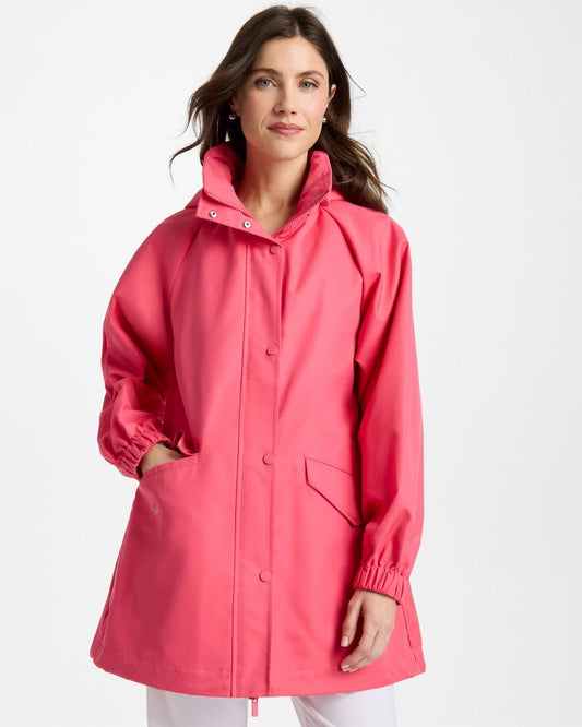 Chico's Special Offer - Zenergy® Twill Rain Jacket Blossom