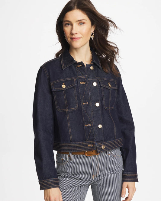 Chico's Signature - Denim Trucker Jacket Cedar Rinse