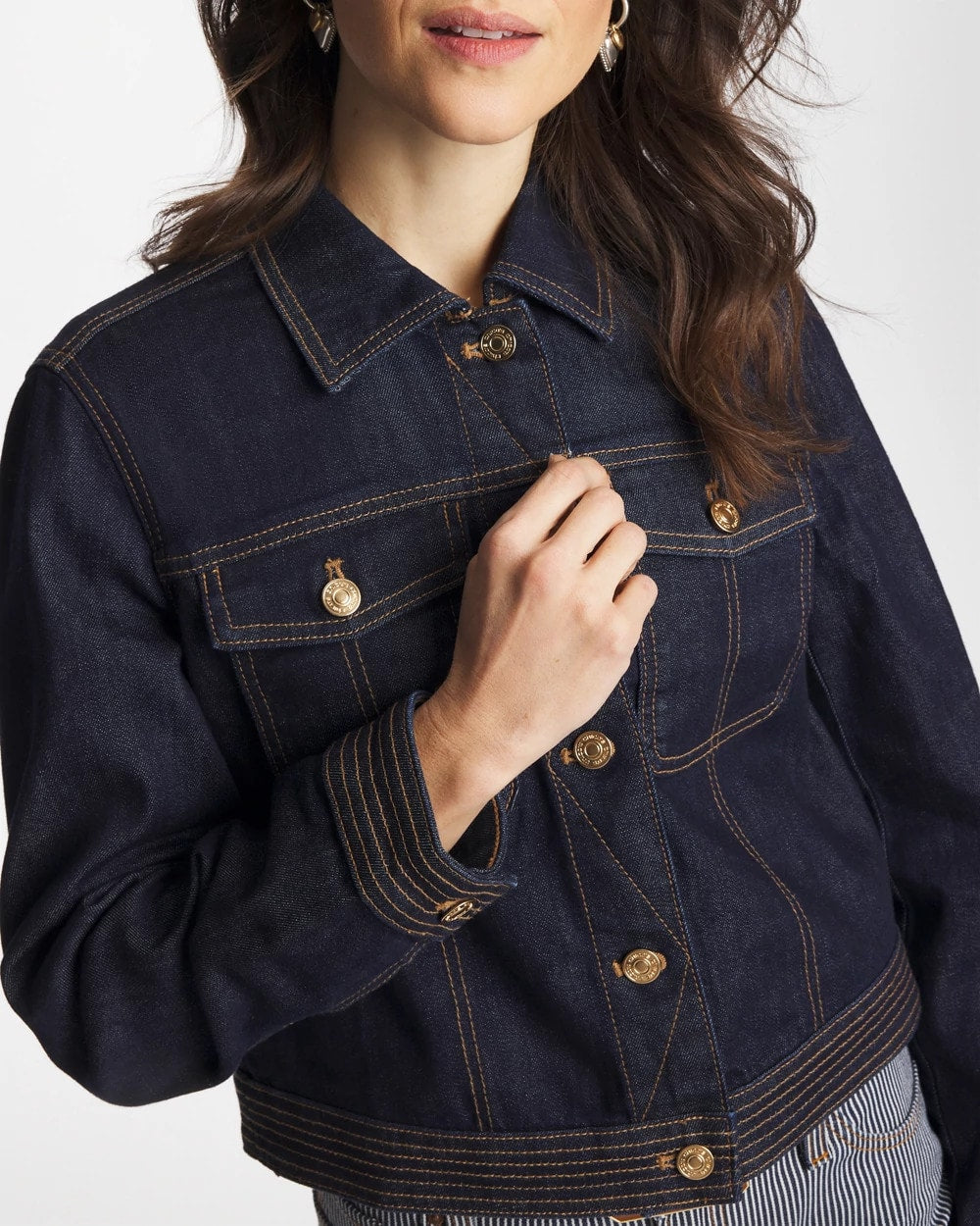 Chico's Signature - Denim Trucker Jacket Cedar Rinse