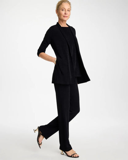 Chico's Smart Buy - Travelers™ Classic Long Knit Jacket Travelers Black