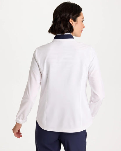 Chico's Classic - Zenergy® UPF Colorblock Jacket Alabaster