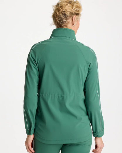 Chico's Quality - Zenergy® UPF Piping Anorak Jacket Water Lily Green