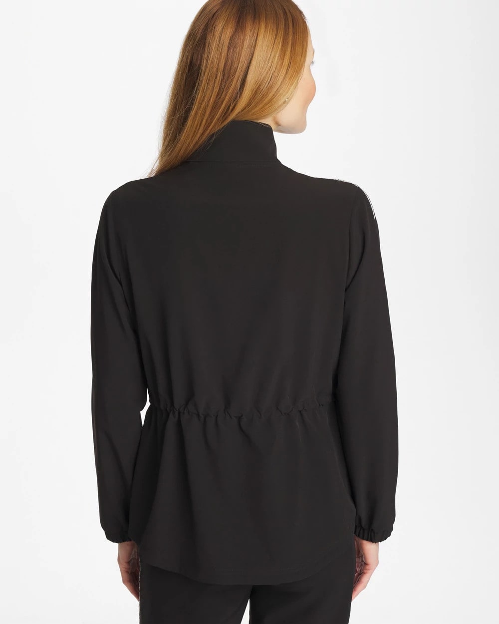 Chico's Signature - Zenergy® UPF Lattice-Trim Jacket Black