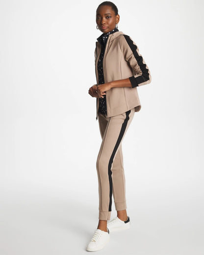 Chico's New - Zenergy® Double-Knit Contrast Jacket Studio Taupe
