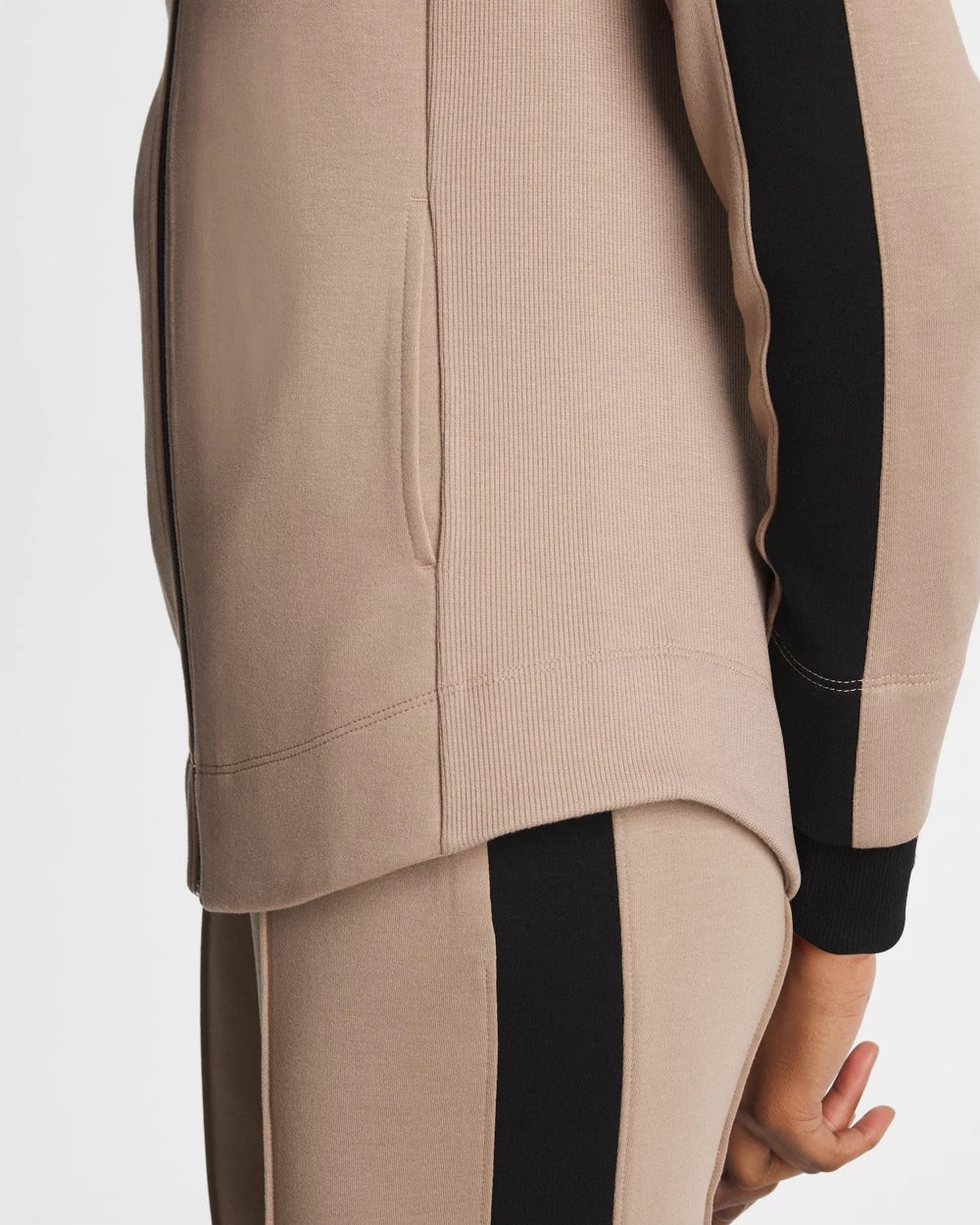 Chico's New - Zenergy® Double-Knit Contrast Jacket Studio Taupe