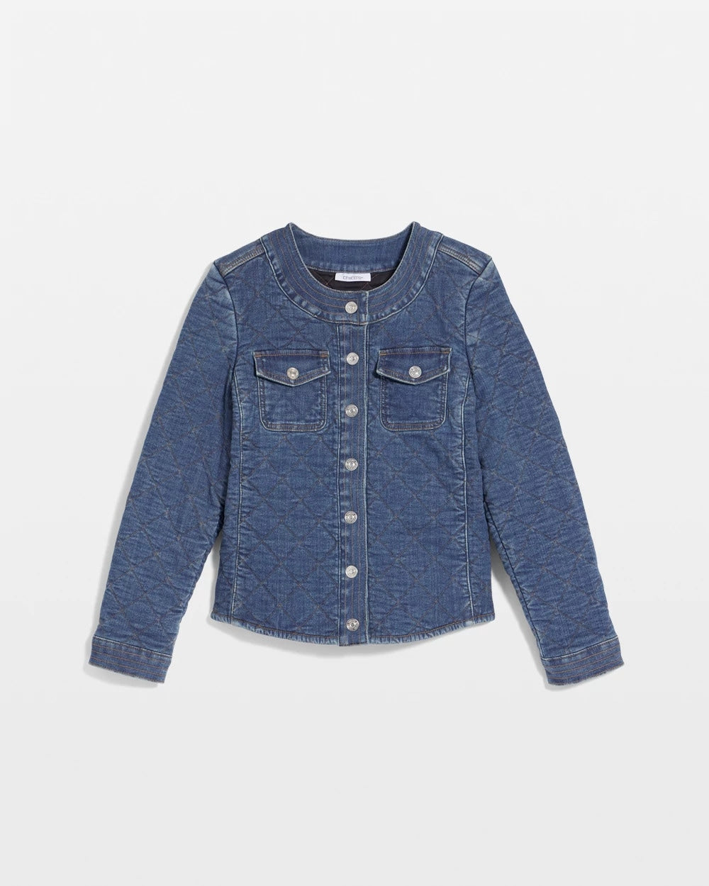 Chico's Trending - Quilted Denim Jacket Wilma Indigo