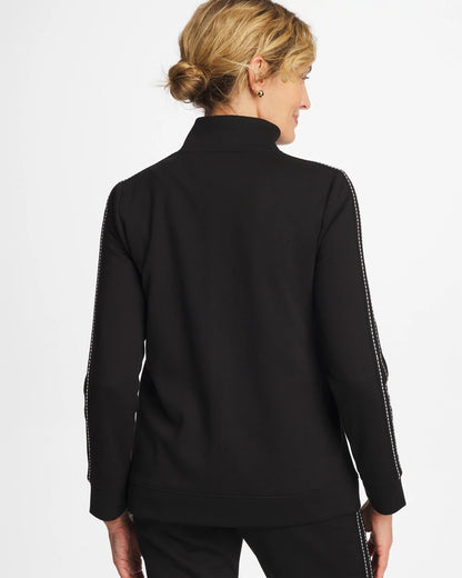 Chico's Latest - Zenergy® Double-Knit Pick Stitch Jacket Black