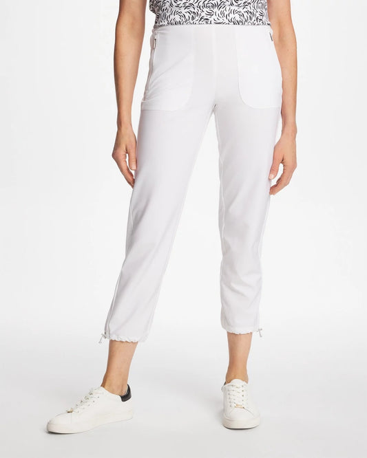 Chico's Classic - Zenergy® UPF Rib Mix Cropped Pants Alabaster