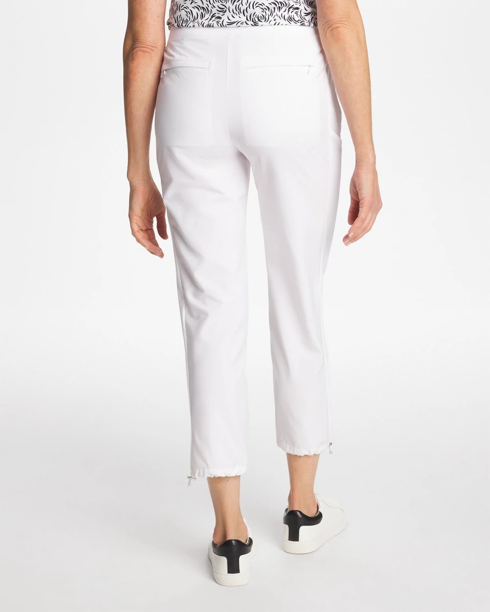 Chico's Classic - Zenergy® UPF Rib Mix Cropped Pants Alabaster