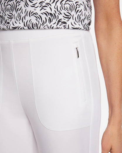 Chico's Classic - Zenergy® UPF Rib Mix Cropped Pants Alabaster