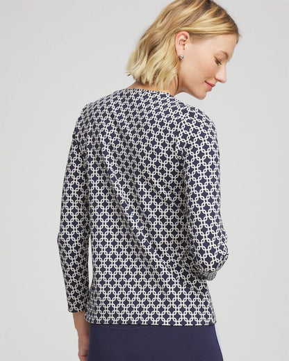 Chico's Best Price - Zenergy® Chain Top Passport Blue