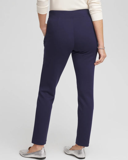 Chico's Everyday - Zenergy® Double-Knit Ankle Pants Passport Blue