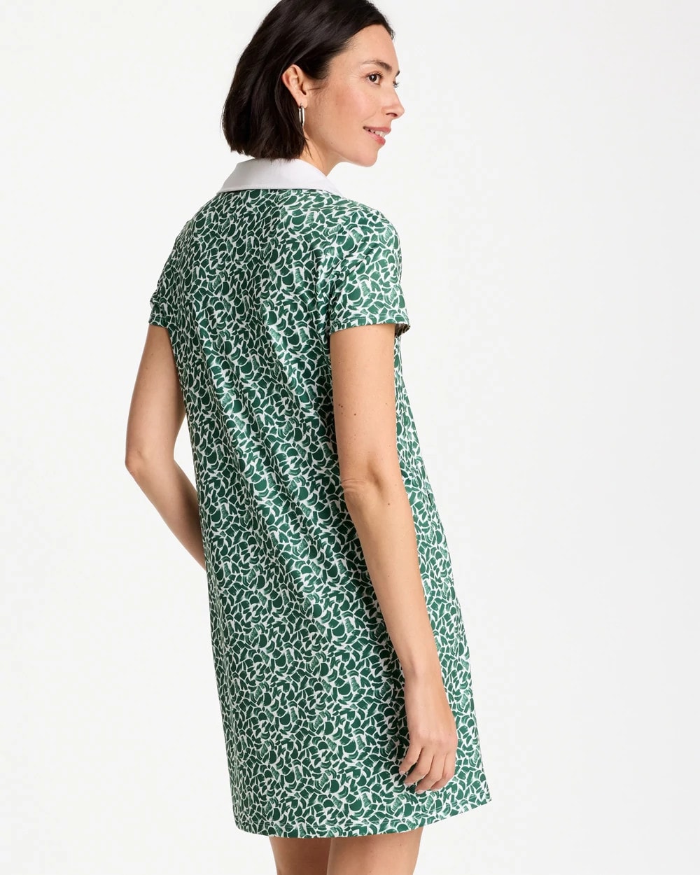 Chico's Popular - Zenergy® UPF Paint Contrast Dress Water Lily Green
