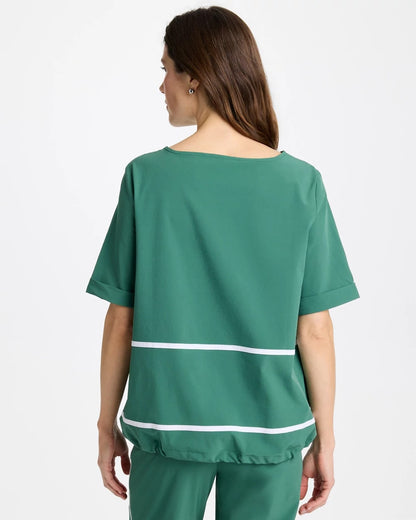 Chico's Great Value - Zenergy® UPF Contrast Bungee Top Water Lily Green