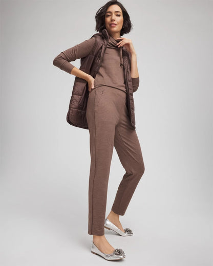 Chico's Deals - Zenergy® Cloud Satin Trim Pants Walnut