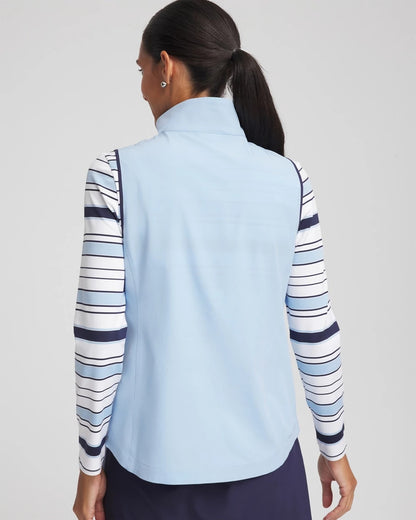 Chico's Value - Zenergy® UPF Contrast Vest Crystal Topaz