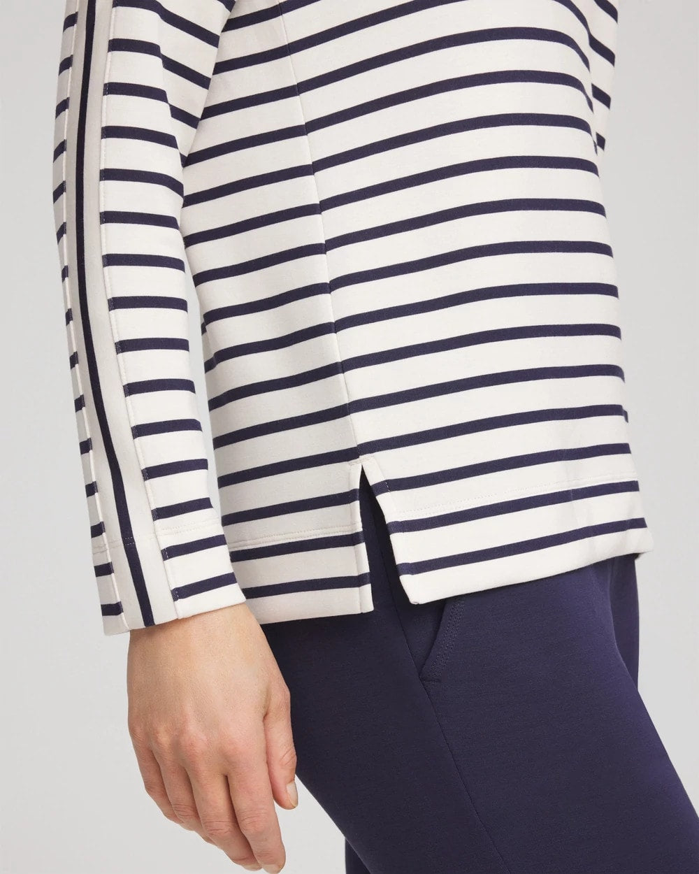 Chico's Trending - Zenergy® Soft Striped Top Passport Blue