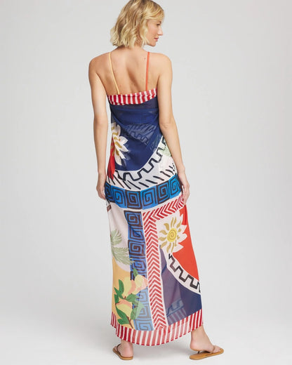 Chico's Essential - Gottex Positano Pareo Multi Print