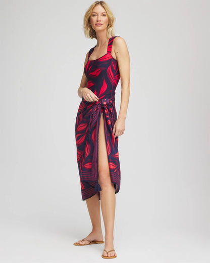 Chico's Great Value - Magicsuit® Rossobleu Pareo Multi Print