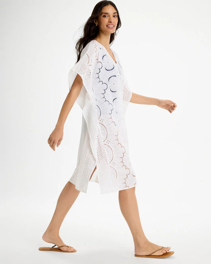 Chico's Latest - Woven Long Swim Cover-Up Alabaster