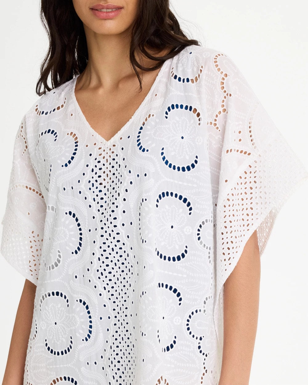 Chico's Latest - Woven Long Swim Cover-Up Alabaster