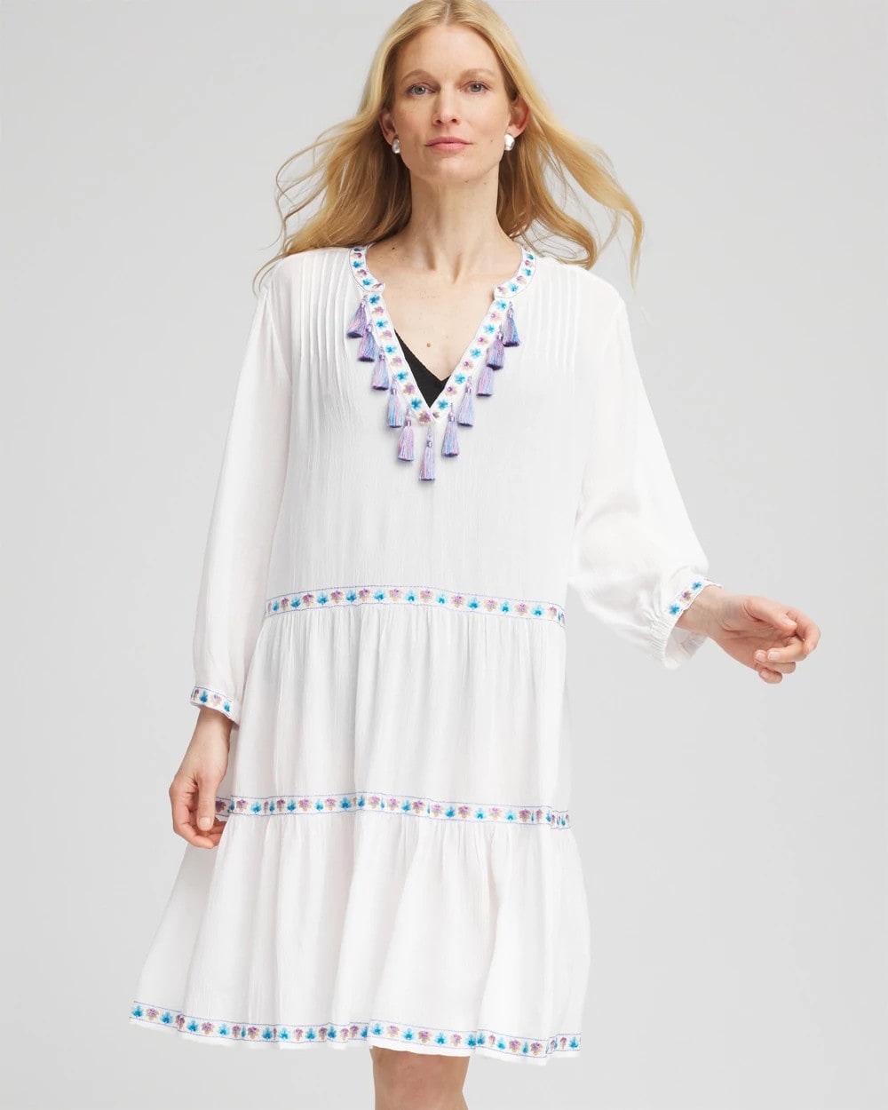 Chico's Smart Buy - Chico's Beach Swimsuit Cover-Up Dress Alabaster