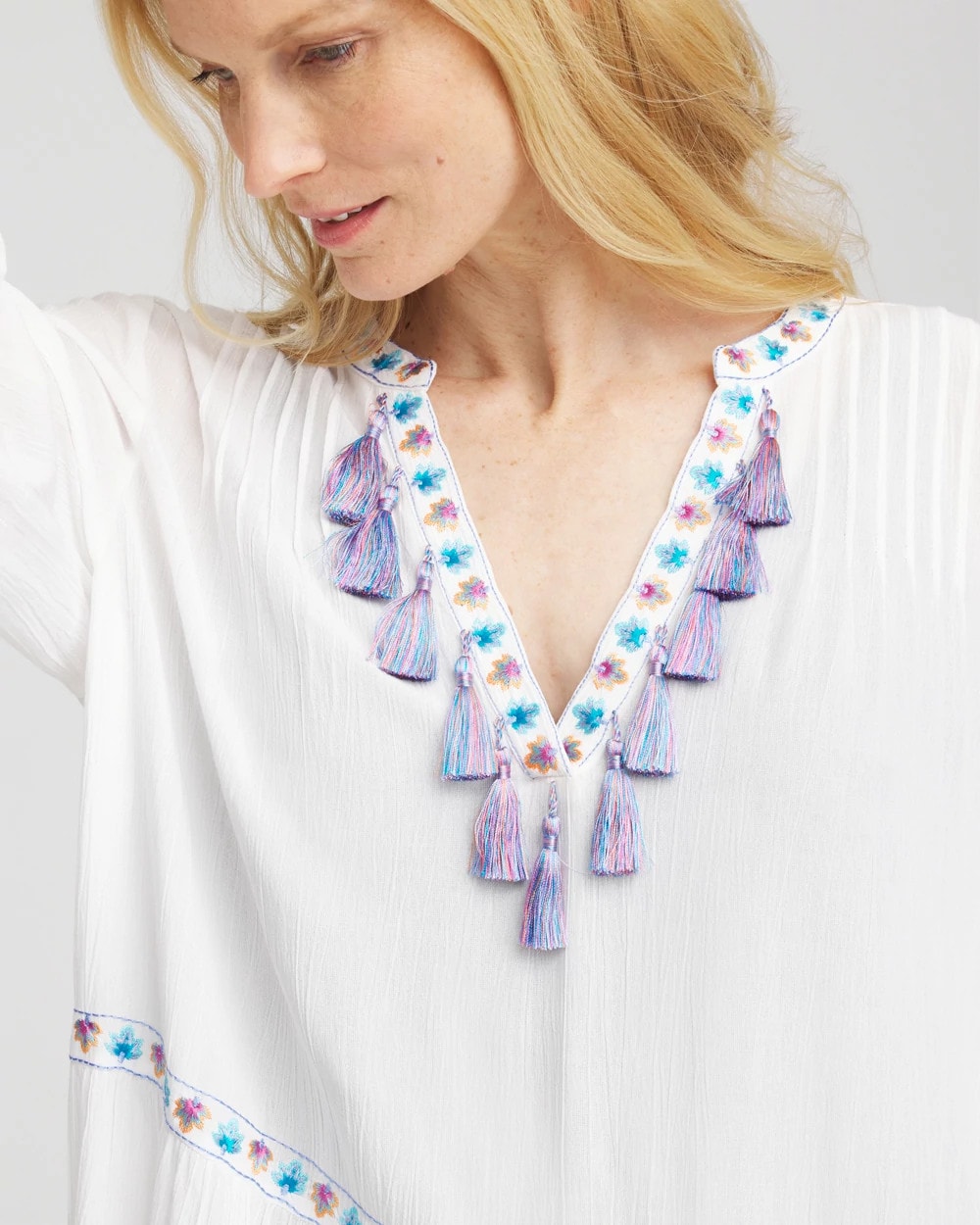 Chico's Smart Buy - Chico's Beach Swimsuit Cover-Up Dress Alabaster