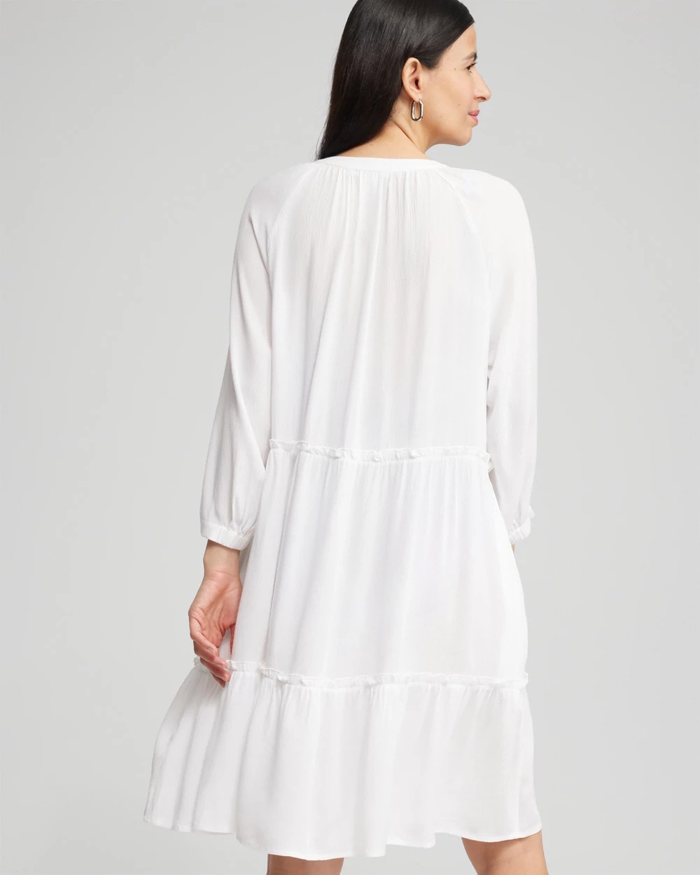 Chico's Hot Sale - Button Front Swim Coverup Alabaster