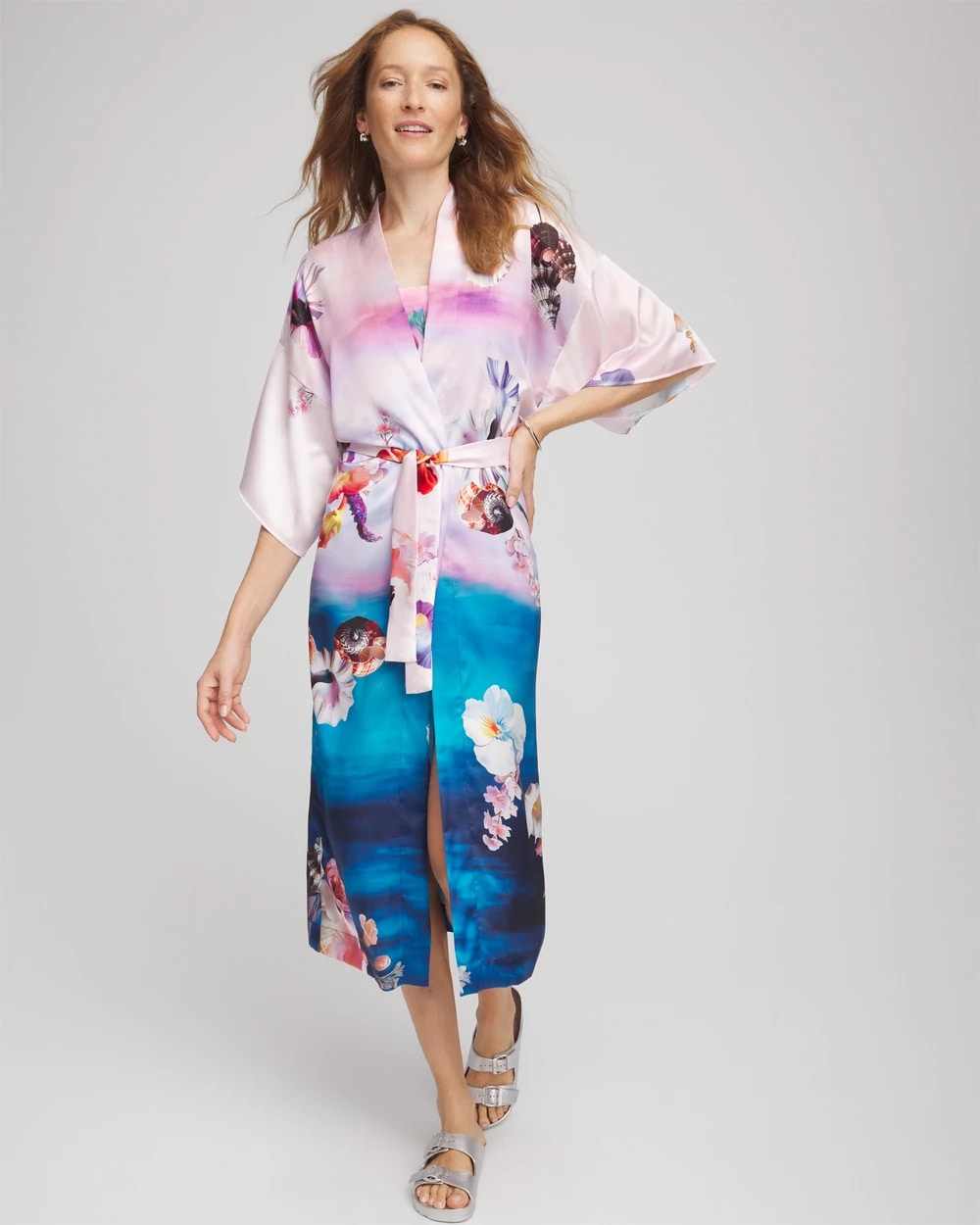 Chico's Sale - Gottex Under The Sea Kimono Multi Print