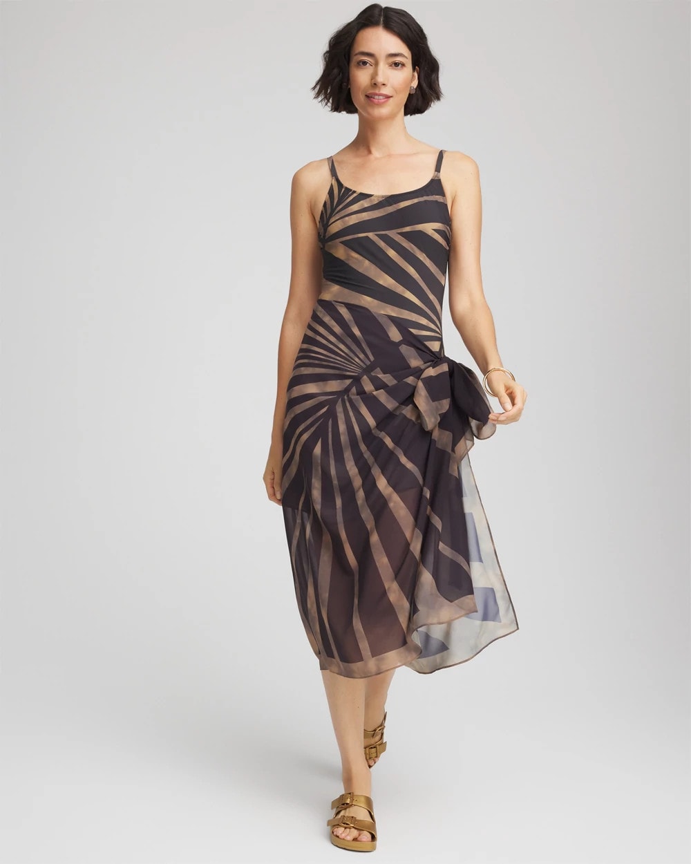 Chico's Trusted - Gottex Desert Queen Pareo Black/Brown
