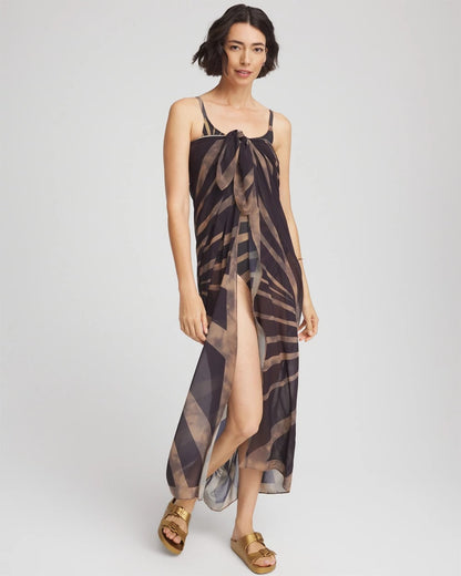 Chico's Trusted - Gottex Desert Queen Pareo Black/Brown