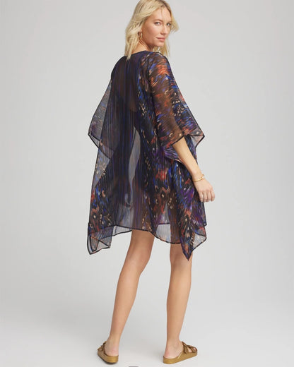 Chico's Exclusive - Miraclesuit® Tapiz Caftan Cover-Up Black/Multi