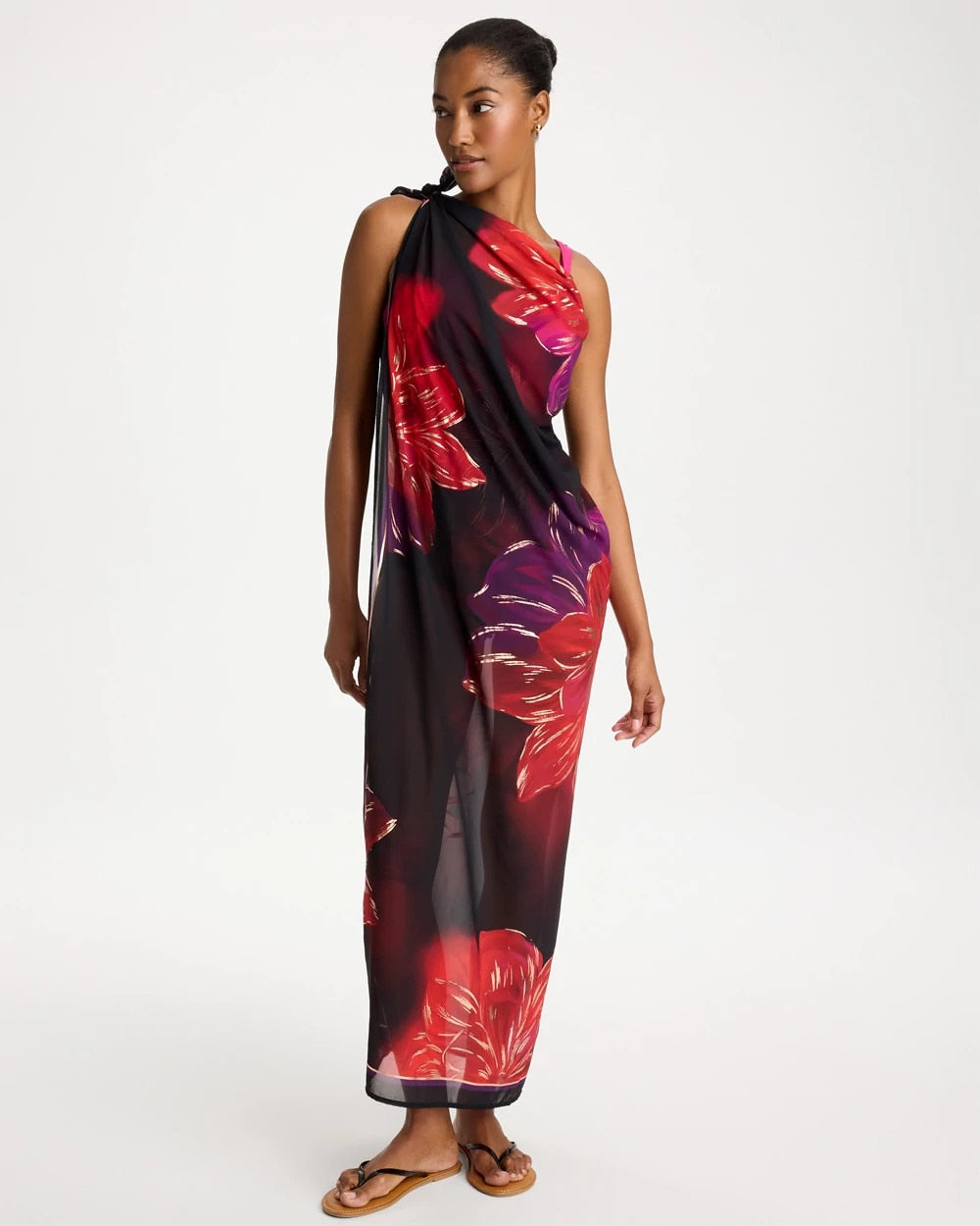 Chico's Everyday - Miraclesuit® Petali Rosa Siren One Piece Black/Multi