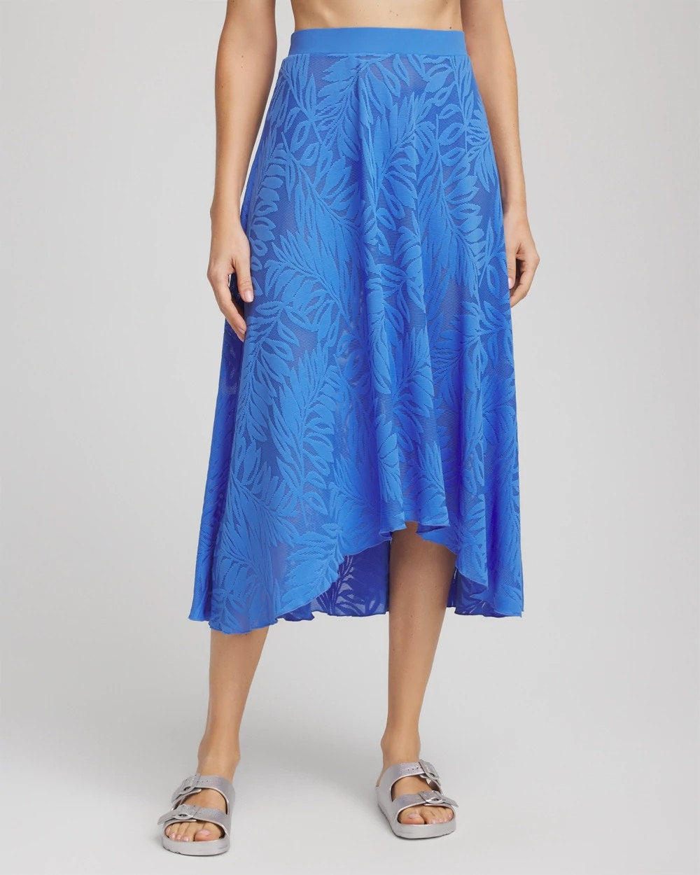 Chico's Quality - Gottex Skyfall Lace Long Skirt Light Blue