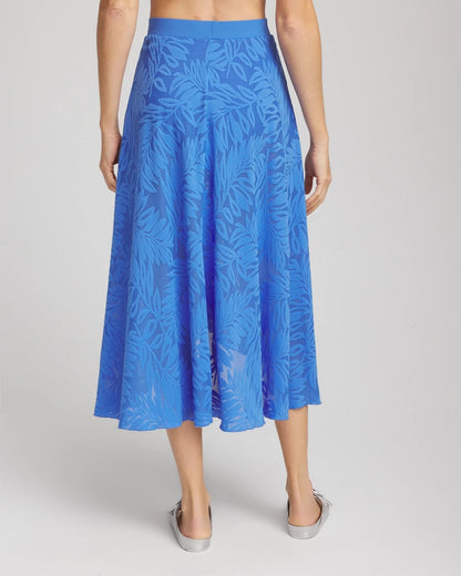 Chico's Quality - Gottex Skyfall Lace Long Skirt Light Blue