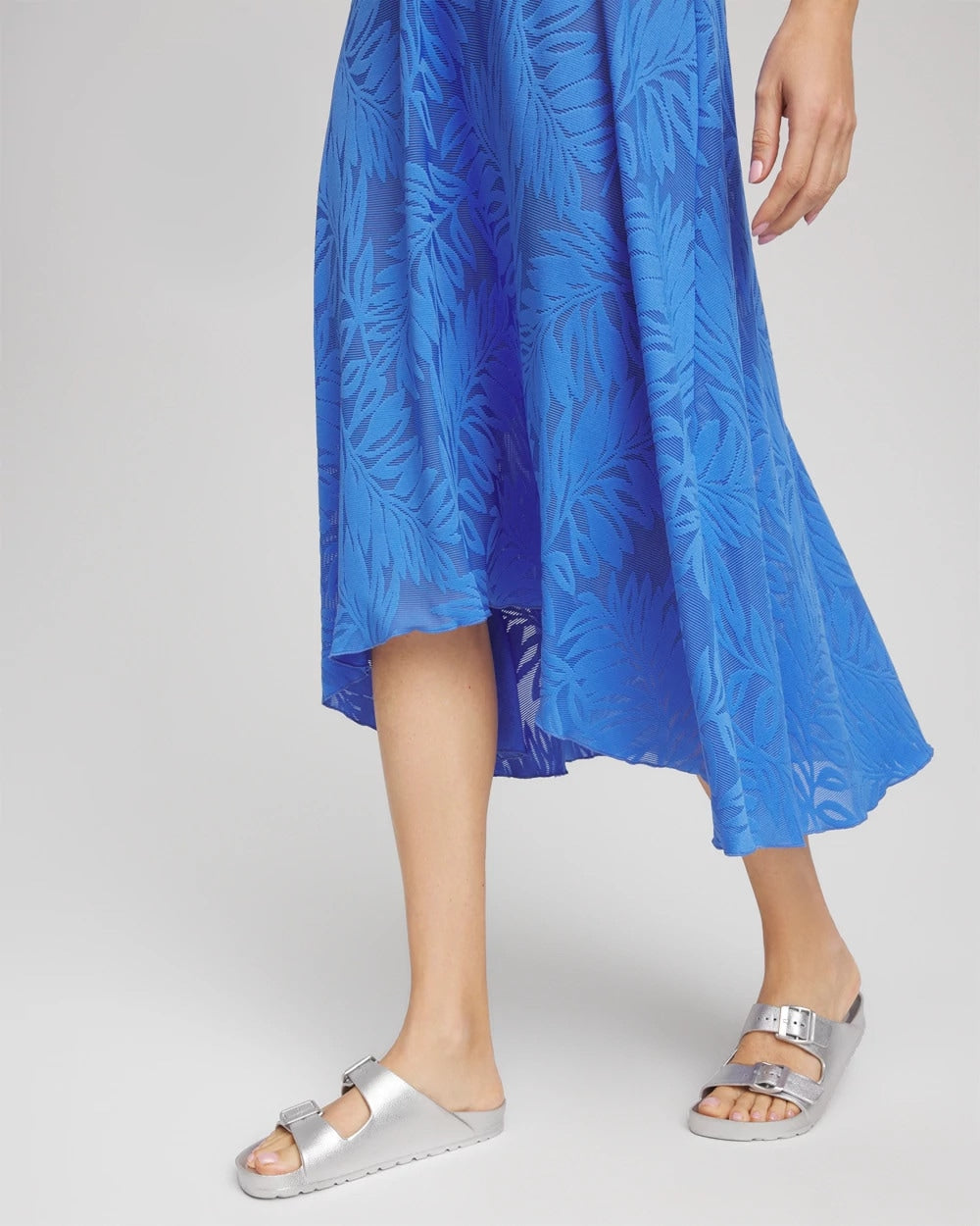 Chico's Quality - Gottex Skyfall Lace Long Skirt Light Blue