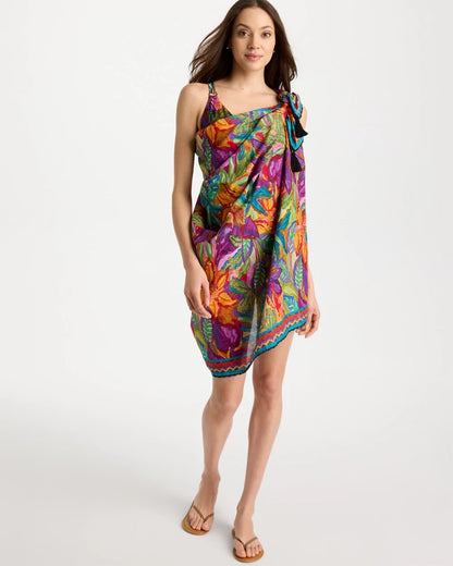 Chico's Best Seller - Magicsuit® Cactus Flower Pareo Multi Print