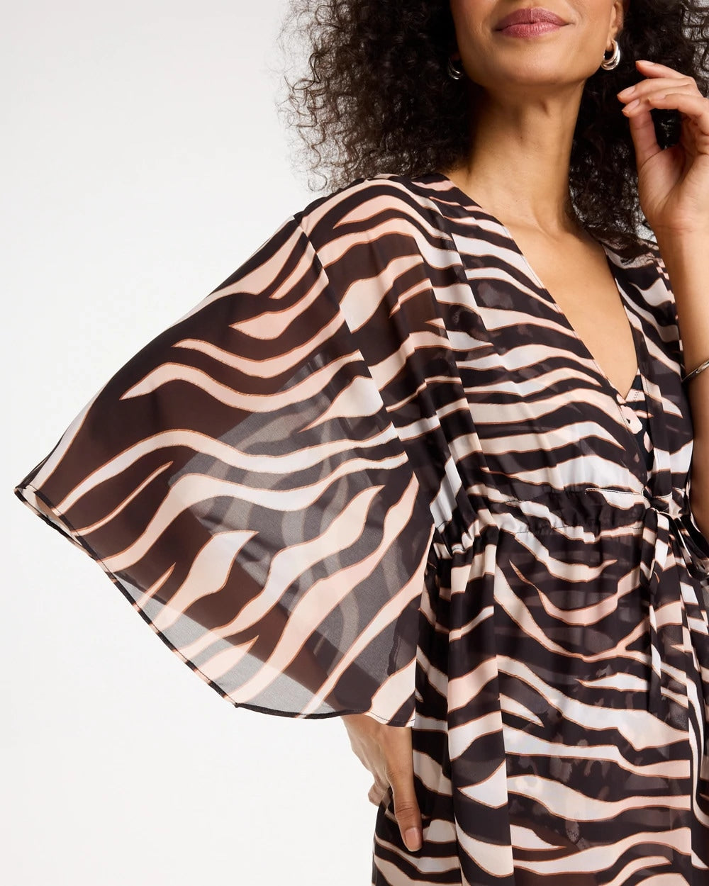 Chico's Special Offer - Gottex Nambiti V-Neck Cover-Up Safari