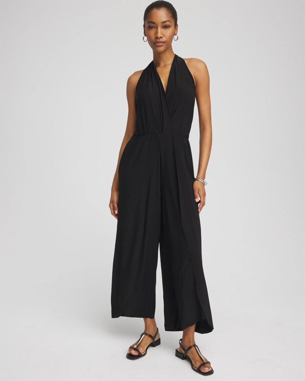 Chico's Featured - Magicsuit Surplice Neck Jumpsuit Black