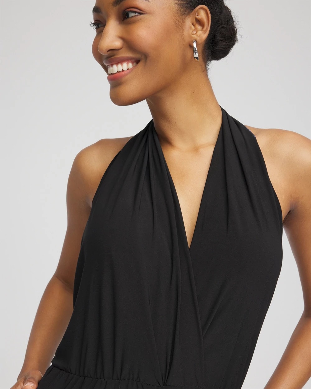 Chico's Featured - Magicsuit Surplice Neck Jumpsuit Black