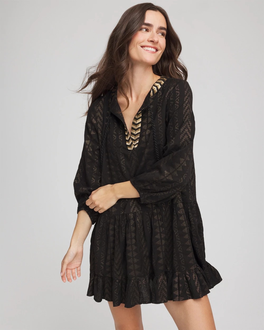 Chico's Deals - Miraclesuit® Beach Jacquard Dress Black
