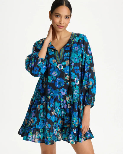 Chico's Recommended - Secret Garden Beach Dress Black/Multi