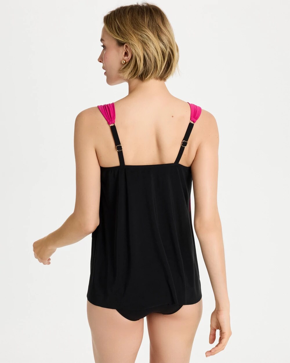 Chico's New - Miraclesuit® Petali Rosa Dazzle Tankini Black/Multi