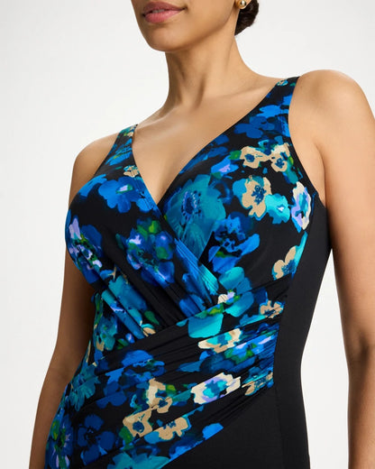 Chico's Quality - Secret Garden Oceanus One Piece Black/Multi