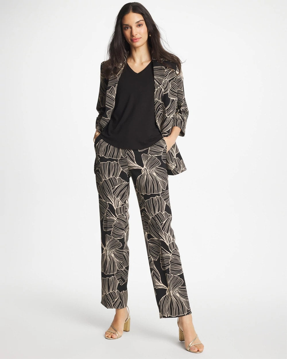 Chico's Best Price - Ginkgo Crepe Tapered Ankle Pants Black
