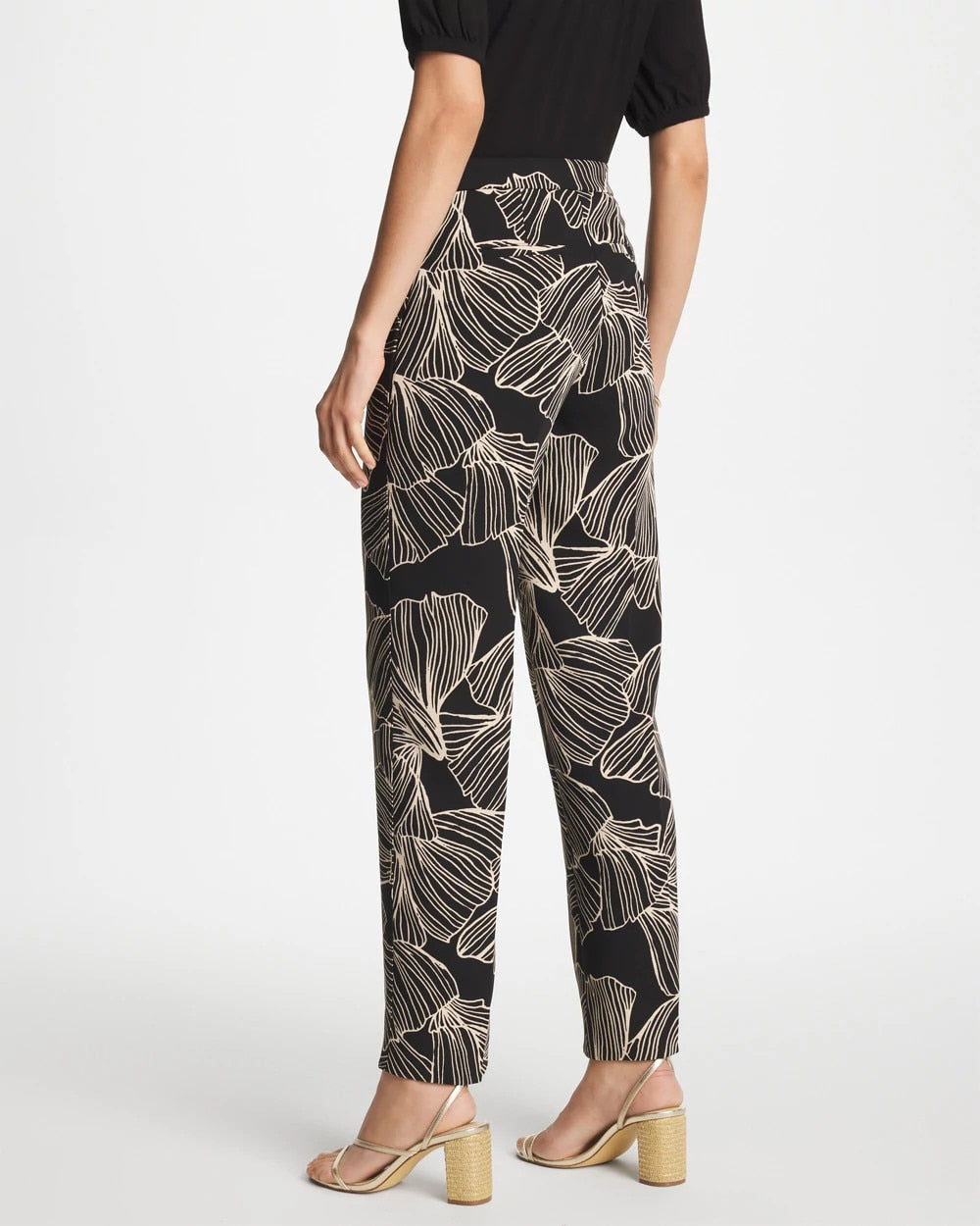 Chico's Best Price - Ginkgo Crepe Tapered Ankle Pants Black