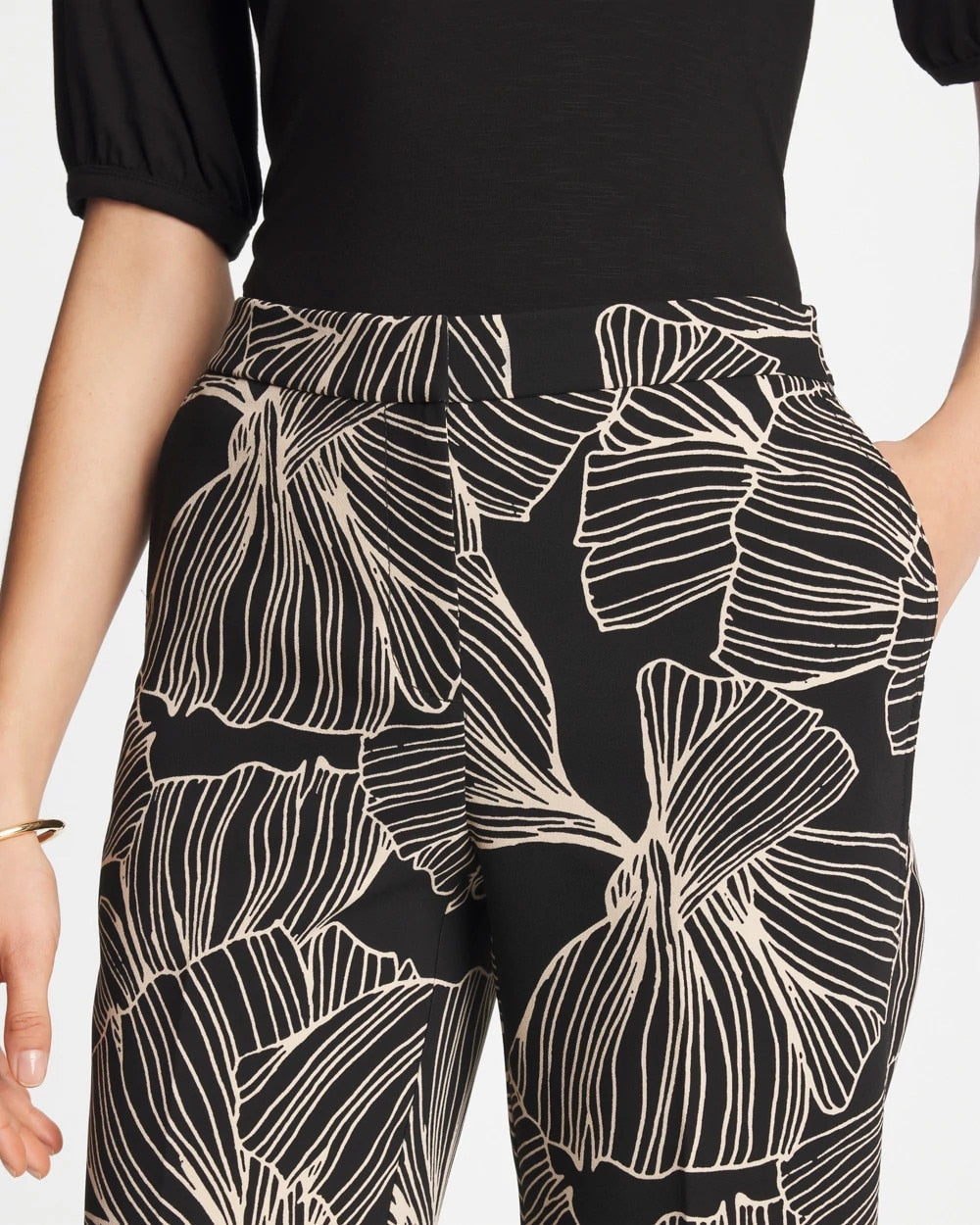 Chico's Best Price - Ginkgo Crepe Tapered Ankle Pants Black